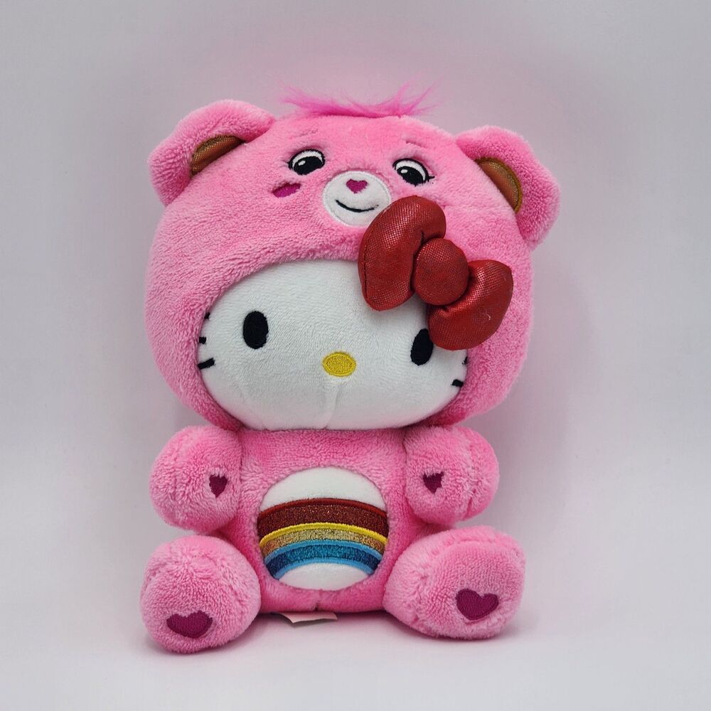 Sanrio Hello Kitty x Care Bears Hello Kitty as Cheer Bear 8" Plush
